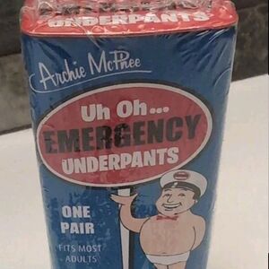 Archie McPhee Uh Oh... Emergency Underpants